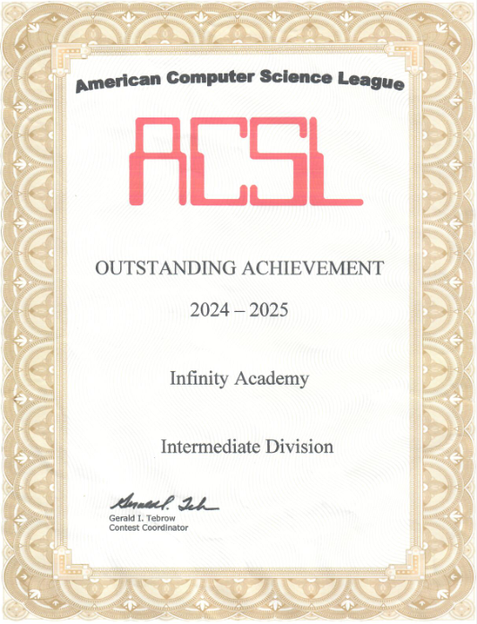 ACSL 机构卓越奖 · Intermediate 组 · 2024–25